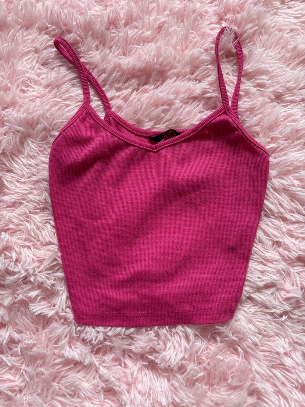 FREE WITH BUNDLE Women’s Hot Pink Ribbed Tank Top